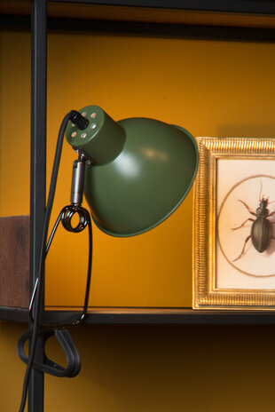 Lucide MOYS - Klemmlampe - 1xE27 - Grün Lucide MOYS - Klemmlampe - 1xE27 - Grün
