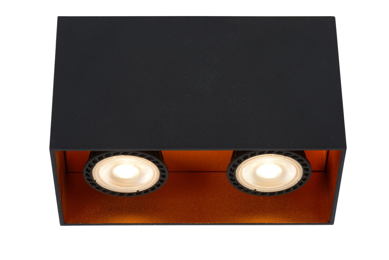 Lucide BIDO - Deckenstrahler - 2xGU10 - Schwarz