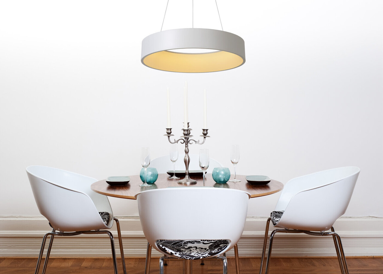 Lucide TALOWE LED - Hängeleuchte - Ø 60 cm - LED Dimb. - 1x39W 3000K - Weiß Lucide TALOWE LED - Hängeleuchte - Ø 60 cm - LED Dimb. - 1x39W 3000K - Weiß