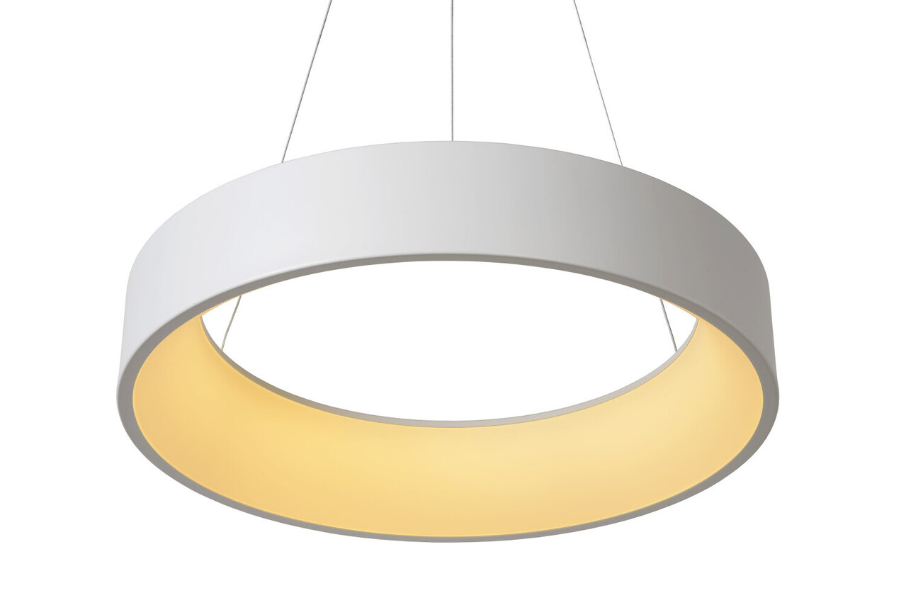 Lucide TALOWE LED - Hängeleuchte - Ø 60 cm - LED Dimb. - 1x39W 3000K - Weiß Lucide TALOWE LED - Hängeleuchte - Ø 60 cm - LED Dimb. - 1x39W 3000K - Weiß