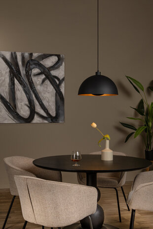 Lucide SIEMON - Hängeleuchte - Ø 40 cm - 1xE27 - Schwarz Lucide SIEMON - Hängeleuchte - Ø 40 cm - 1xE27 - Schwarz