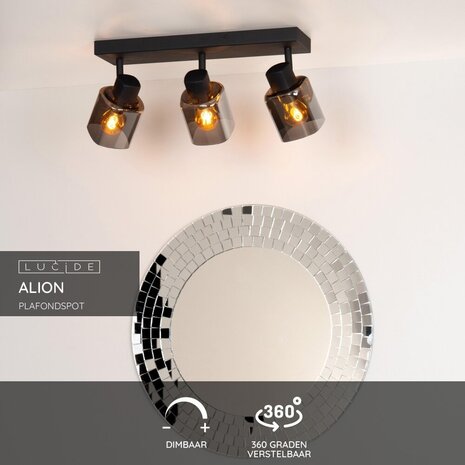 Lucide ALION - Deckenstrahler - 3xE14 - Schwarz Lucide ALION - Deckenstrahler - 3xE14 - Schwarz