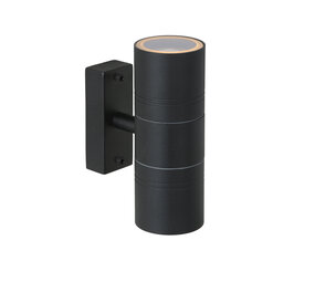 Lucide ARNE-LED - Wandstrahler / Wandleuchte Indoor/Outdoor - Ø 6,3 cm - LED - GU10 - 2x5W 2700K - IP44 - Schwarz Lucide ARNE-LED - Wandstrahler / Wandleuchte Indoor/Outdoor - Ø 6,3 cm - LED - GU10 - 2x5W 2700K - IP44 - Schwarz
