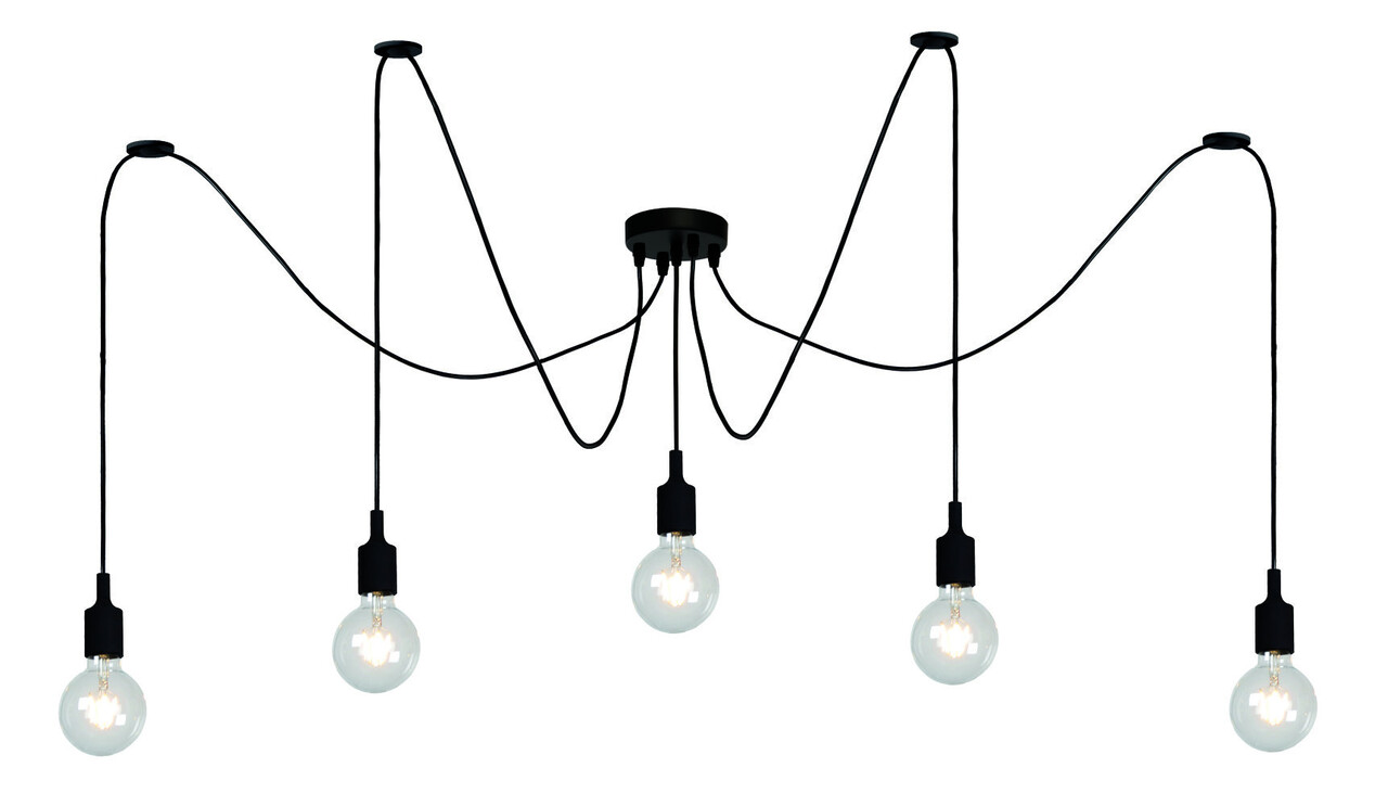 Lucide FIX - Hängeleuchte - 5xE27 - Schwarz Lucide FIX - Hängeleuchte - 5xE27 - Schwarz