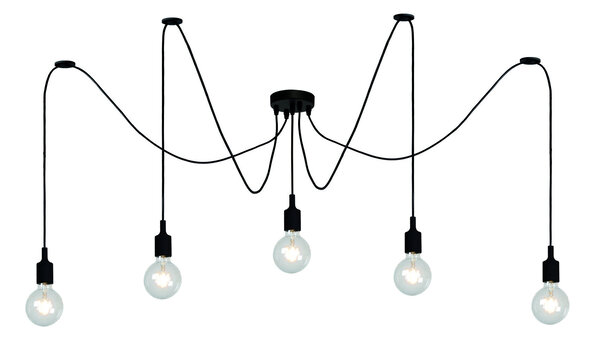 Lucide FIX - Hängeleuchte - 5xE27 - Schwarz Lucide FIX - Hängeleuchte - 5xE27 - Schwarz
