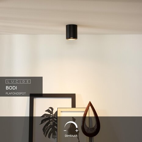Lucide BODI - Deckenstrahler - Ø 8 cm - 1xGU10 - Schwarz Lucide BODI - Deckenstrahler - Ø 8 cm - 1xGU10 - Schwarz