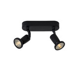 Lucide JASTER-LED - Deckenstrahler - LED - GU10 - 2x5W 2700K - Schwarz Lucide JASTER-LED - Deckenstrahler - LED - GU10 - 2x5W 2700K - Schwarz