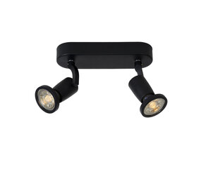 Lucide JASTER-LED - Deckenstrahler - LED - GU10 - 2x5W 2700K - Schwarz Lucide JASTER-LED - Deckenstrahler - LED - GU10 - 2x5W 2700K - Schwarz
