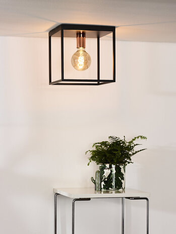 Lucide ARTHUR - Deckenleuchte - 1xE27 - Schwarz