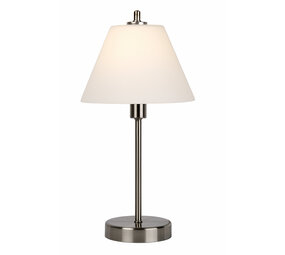 Lucide TOUCH - Tischleuchte - Ø 22 cm - 1xE14 - Mattchrom Lucide TOUCH - Tischleuchte - Ø 22 cm - 1xE14 - Mattchrom