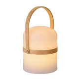 Lucide JOE - Wiederaufladbare Tischleuchte für den Innen-/Außenbereich - Batterie/Batterie - Ø 14,5 cm - LED gedimmt bis warm - 1x3W 2800K/3200K - IP44 - Weiß Lucide JOE - Wiederaufladbare Tischleuchte für den Innen-/Außenbereich - Batterie/Batterie - Ø 14,5 cm - LED gedimmt bis warm - 1x3W 2800K/3200K - IP44 - Weiß