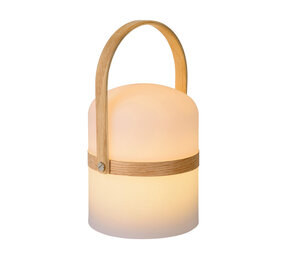 Lucide JOE - Wiederaufladbare Tischleuchte für den Innen-/Außenbereich - Batterie/Batterie - Ø 14,5 cm - LED gedimmt bis warm - 1x3W 2800K/3200K - IP44 - Weiß Lucide JOE - Wiederaufladbare Tischleuchte für den Innen-/Außenbereich - Batterie/Batterie - Ø 14,5 cm - LED gedimmt bis warm - 1x3W 2800K/3200K - IP44 - Weiß