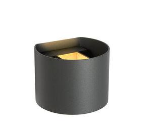 Lucide XIO - Wandleuchte - LED Dimb. - G9 - 1x3,5W 2700K - Einstellbarer Abstrahlwinkel - Grau