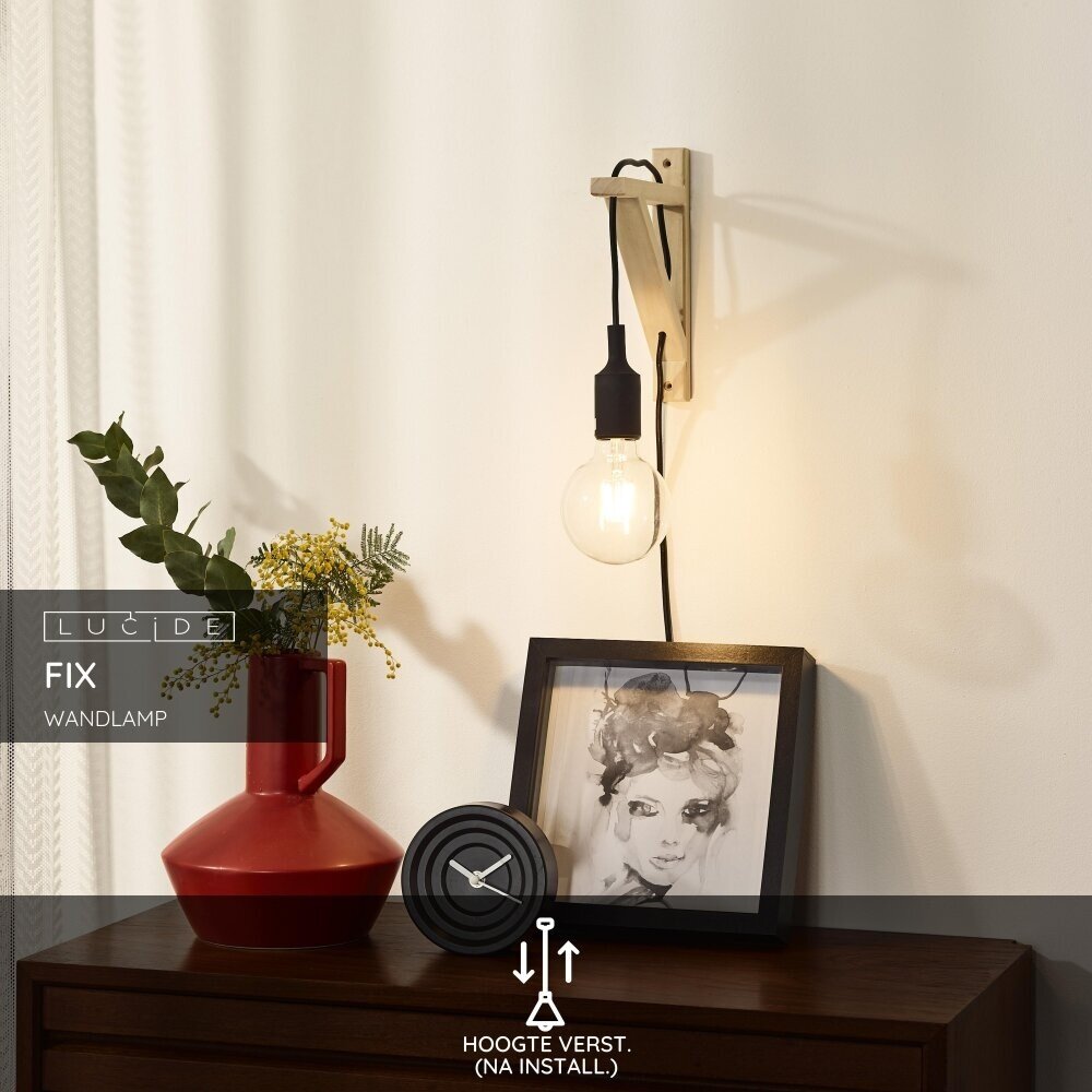 Lucide FIX - Wandleuchte - 1xE27 - Schwarz Lucide FIX - Wandleuchte - 1xE27 - Schwarz