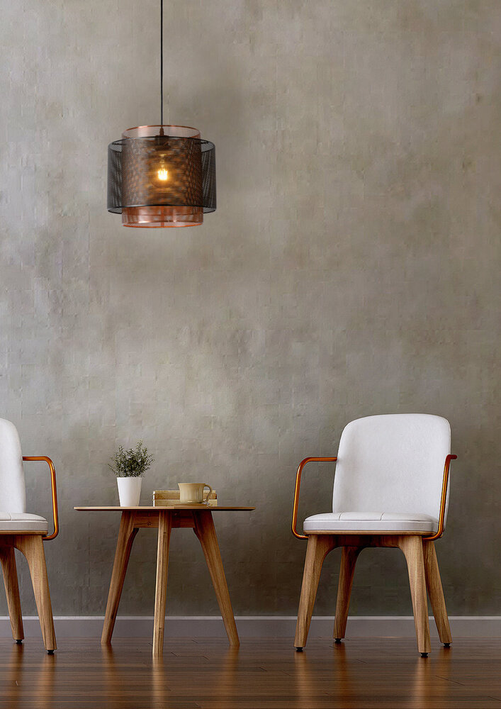 Lucide ORRIN - Hängeleuchte - Ø 34 cm - 1xE27 - Schwarz Lucide ORRIN - Hängeleuchte - Ø 34 cm - 1xE27 - Schwarz