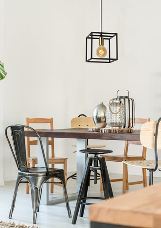 Lucide RUBEN - Hängeleuchte - 1xE27 - Schwarz Lucide RUBEN - Hängeleuchte - 1xE27 - Schwarz