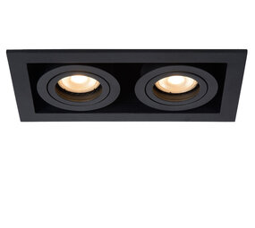 Lucide CHIMNEY - Downlight - 2xGU10 - Schwarz Lucide CHIMNEY - Downlight - 2xGU10 - Schwarz
