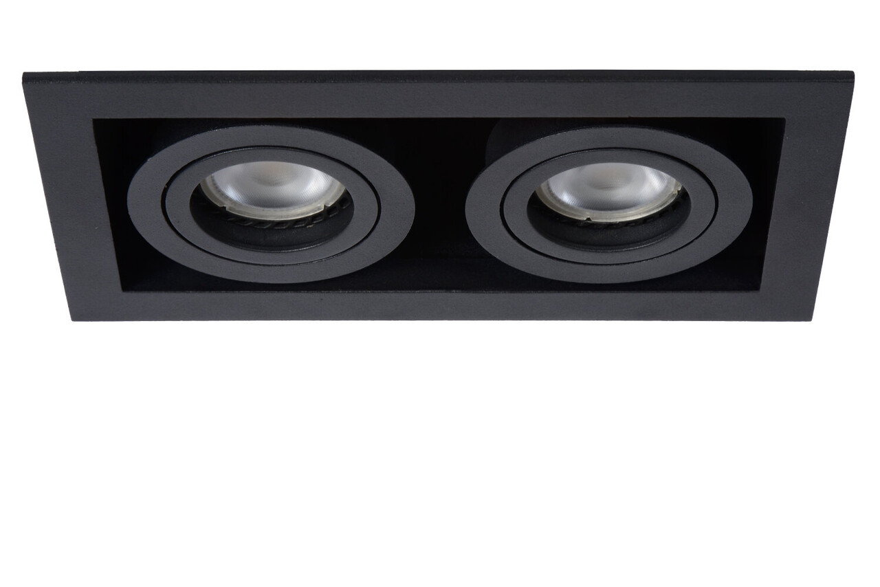 Lucide CHIMNEY - Downlight - 2xGU10 - Schwarz Lucide CHIMNEY - Downlight - 2xGU10 - Schwarz