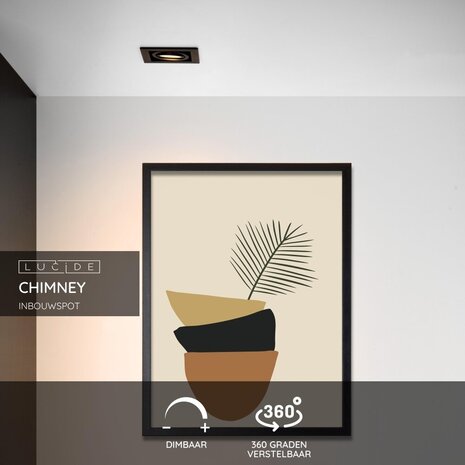 Lucide CHIMNEY - Downlight - 1xGU10 - Schwarz Lucide CHIMNEY - Downlight - 1xGU10 - Schwarz