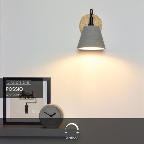 Lucide POSSIO - Wandleuchte - 1xE14 - Grau