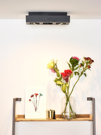 Lucide XIRAX - Deckenstrahler - LED Dim to warm - GU10 - 3x5W 2200K/3000K - Schwarz Lucide XIRAX - Deckenstrahler - LED Dim to warm - GU10 - 3x5W 2200K/3000K - Schwarz