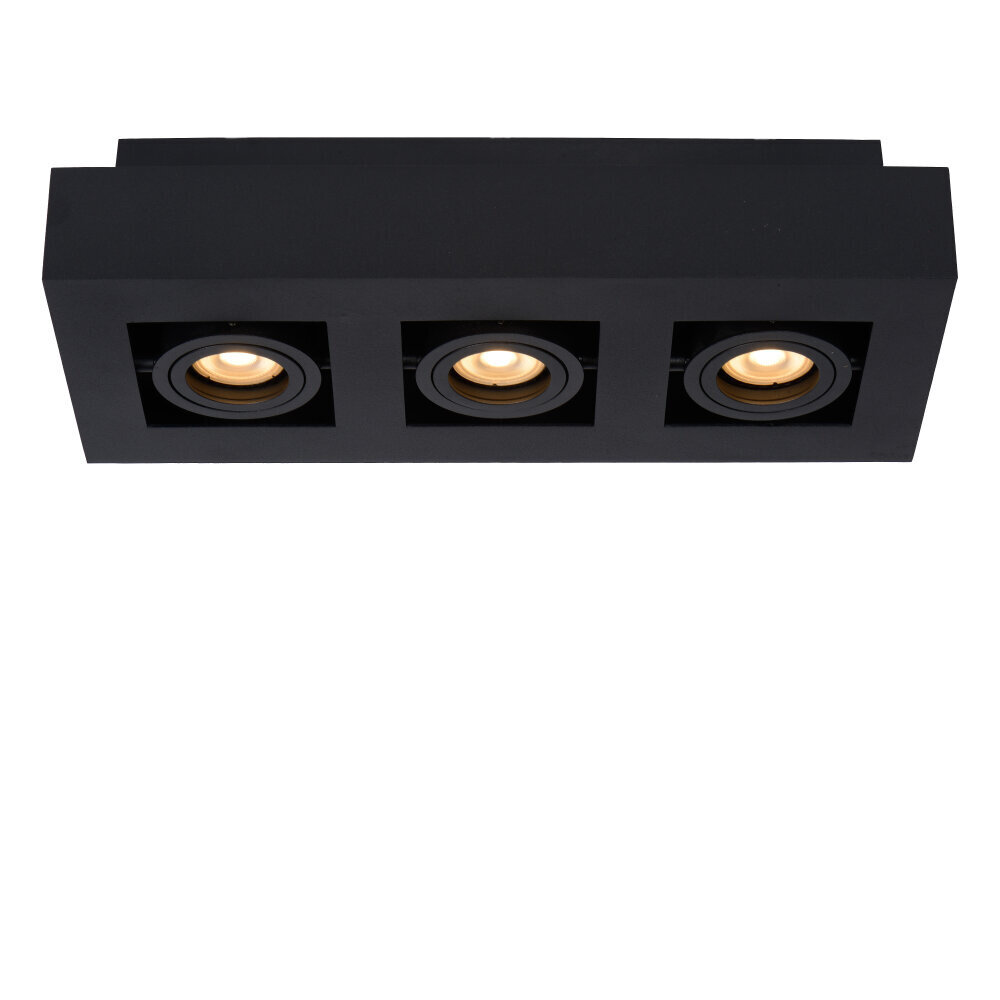 Lucide XIRAX - Deckenstrahler - LED Dim to warm - GU10 - 3x5W 2200K/3000K - Schwarz Lucide XIRAX - Deckenstrahler - LED Dim to warm - GU10 - 3x5W 2200K/3000K - Schwarz