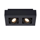 Lucide XIRAX - Deckenstrahler - LED Dim to warm - GU10 - 2x5W 2200K/3000K - Schwarz Lucide XIRAX - Deckenstrahler - LED Dim to warm - GU10 - 2x5W 2200K/3000K - Schwarz