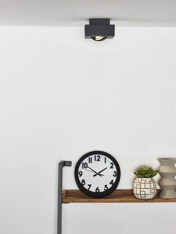 Lucide XIRAX - Deckenstrahler - LED Dim to warm - GU10 - 1x5W 2200K/3000K - Schwarz Lucide XIRAX - Deckenstrahler - LED Dim to warm - GU10 - 1x5W 2200K/3000K - Schwarz