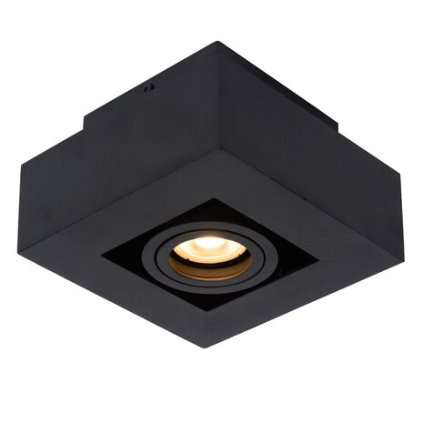 Lucide XIRAX - Deckenstrahler - LED Dim to warm - GU10 - 1x5W 2200K/3000K - Schwarz Lucide XIRAX - Deckenstrahler - LED Dim to warm - GU10 - 1x5W 2200K/3000K - Schwarz