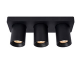 Lucide NIGEL - Deckenstrahler - LED Dim to warm - GU10 - 3x5W 2200K/3000K - Schwarz Lucide NIGEL - Deckenstrahler - LED Dim to warm - GU10 - 3x5W 2200K/3000K - Schwarz