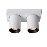 Lucide NIGEL - Deckenstrahler - LED Dim to warm - GU10 - 2x5W 2200K/3000K - Weiß Lucide NIGEL - Deckenstrahler - LED Dim to warm - GU10 - 2x5W 2200K/3000K - Weiß