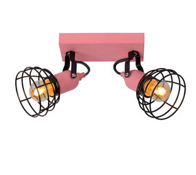 Lucide POLA - Deckenstrahler Kinderzimmer - 2xE27 - Pink Lucide POLA - Deckenstrahler Kinderzimmer - 2xE27 - Pink