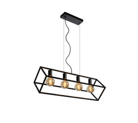 Lucide FABIAN - Pendelleuchte - 4xE27 - Schwarz Lucide FABIAN - Pendelleuchte - 4xE27 - Schwarz