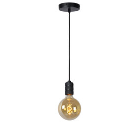 Lucide JOVA - Hängeleuchte - Ø 10 cm - 1xE27 - Schwarz Lucide JOVA - Hängeleuchte - Ø 10 cm - 1xE27 - Schwarz