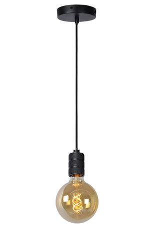 Lucide JOVA - Hängeleuchte - Ø 10 cm - 1xE27 - Schwarz Lucide JOVA - Hängeleuchte - Ø 10 cm - 1xE27 - Schwarz