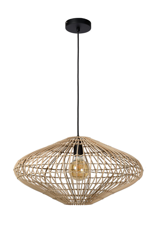 Lucide MAGALI - Hängeleuchte - Ø 56 cm - 1xE27 - Natur Lucide MAGALI - Hängeleuchte - Ø 56 cm - 1xE27 - Natur