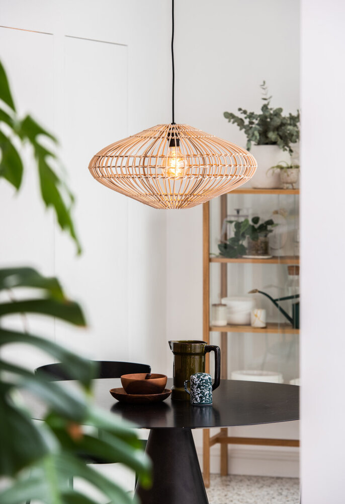 Lucide MAGALI - Hängeleuchte - Ø 56 cm - 1xE27 - Natur Lucide MAGALI - Hängeleuchte - Ø 56 cm - 1xE27 - Natur