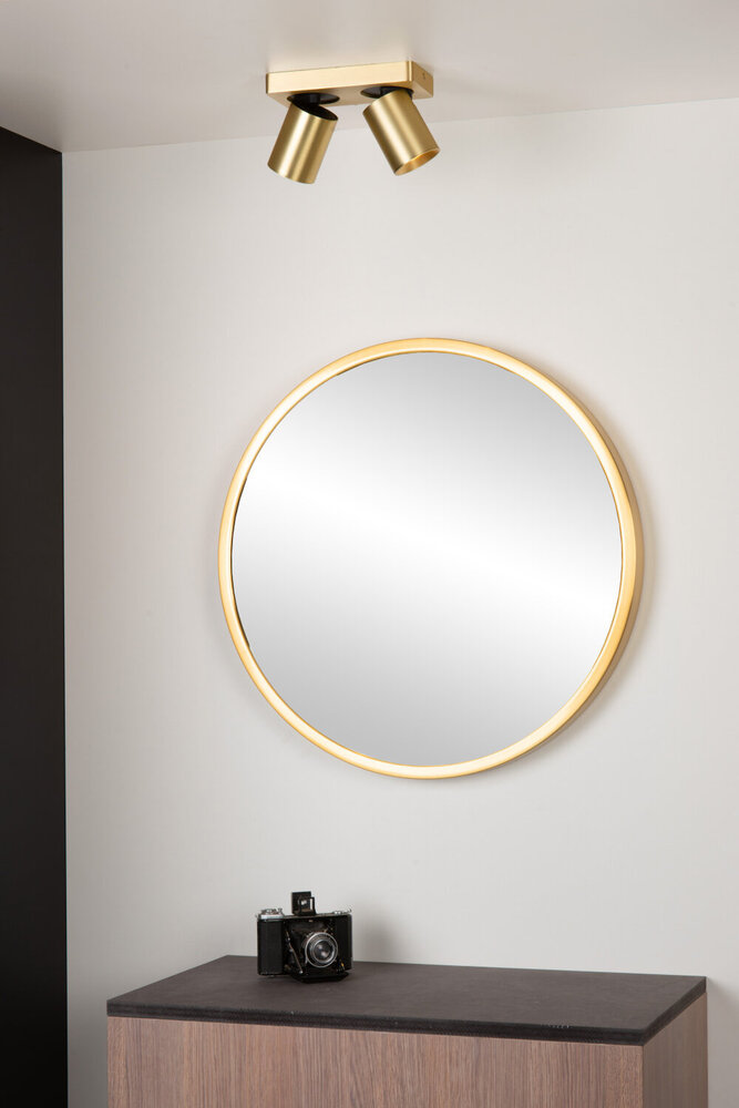 Lucide NIGEL - Deckenstrahler - LED Dim to warm - GU10 - 2x5W 2200K/3000K - Mattes Gold / Messing Lucide NIGEL - Deckenstrahler - LED Dim to warm - GU10 - 2x5W 2200K/3000K - Mattes Gold / Messing