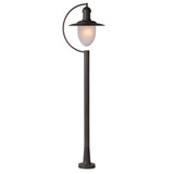 Lucide ARUBA - Lampenmast - Ø 25 cm - 1xE27 - IP44 - Rostbraun