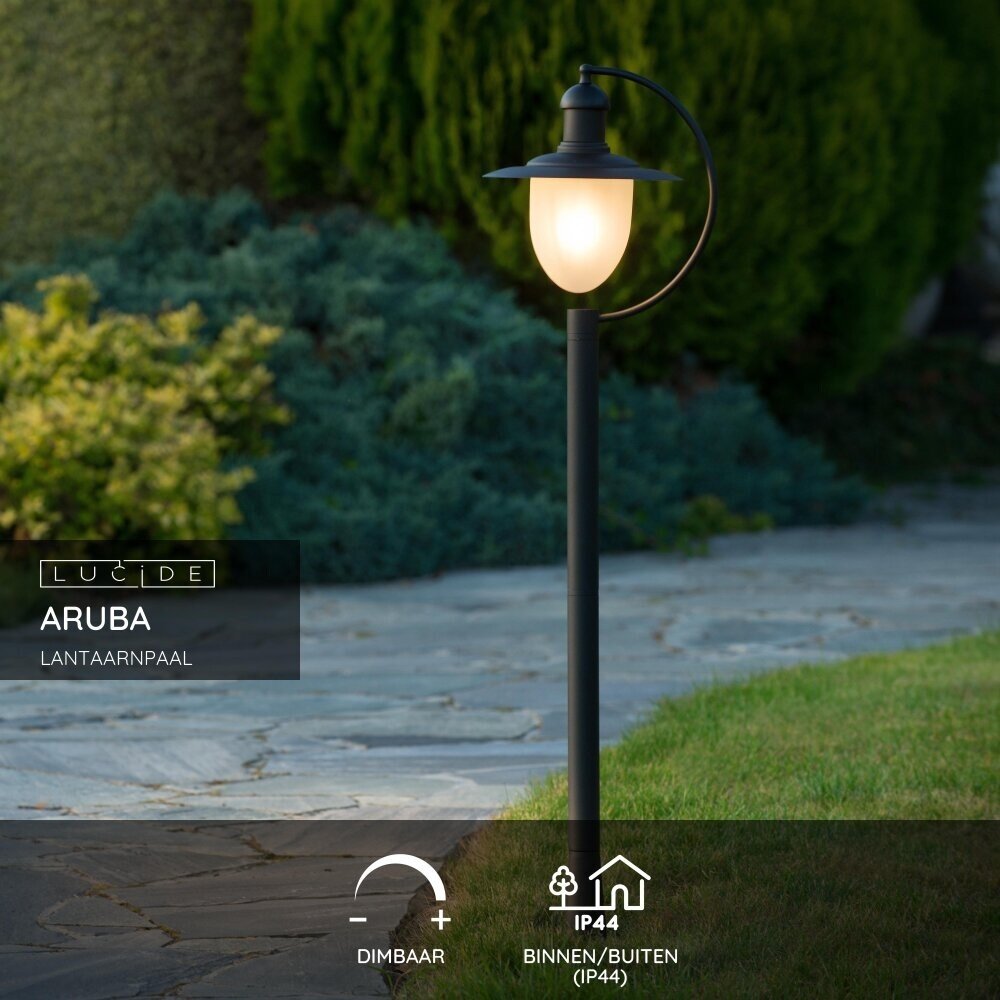 Lucide ARUBA - Lampenmast - Ø 25 cm - 1xE27 - IP44 - Schwarz Lucide ARUBA - Lampenmast - Ø 25 cm - 1xE27 - IP44 - Schwarz