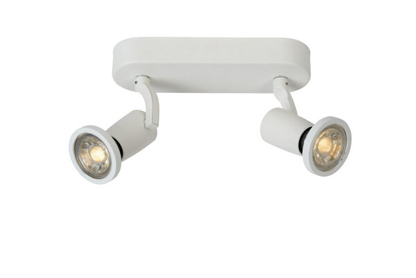 Lucide JASTER-LED - Deckenstrahler - LED - GU10 - 2x5W 2700K - Weiß Lucide JASTER-LED - Deckenstrahler - LED - GU10 - 2x5W 2700K - Weiß