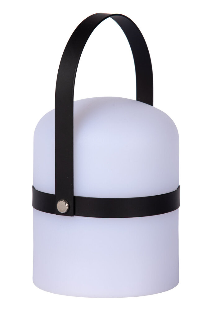 Lucide LITTLE JOE - Wiederaufladbare Tischleuchte für den Innen-/Außenbereich - Batterie/Batterie - Ø 10 cm - LED gedimmt bis warm - 1x0.3W 2800K/3200K - IP44 - Schwarz Lucide LITTLE JOE - Wiederaufladbare Tischleuchte für den Innen-/Außenbereich - Batterie/Batterie - Ø 10 cm - LED gedimmt bis warm - 1x0.3W 2800K/3200K - IP44 - Schwarz