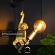 Lucide EXTRAVAGANZA CHIMP - Wandleuchte - 1xE27 - Schwarz Lucide EXTRAVAGANZA CHIMP - Wandleuchte - 1xE27 - Schwarz