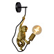Lucide EXTRAVAGANZA CHIMP - Wandleuchte - 1xE27 - Schwarz Lucide EXTRAVAGANZA CHIMP - Wandleuchte - 1xE27 - Schwarz