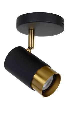 Lucide FLORIS - Deckenstrahler - Ø 10 cm - 1xGU10 - Schwarz Lucide FLORIS - Deckenstrahler - Ø 10 cm - 1xGU10 - Schwarz