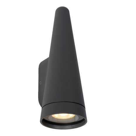 Lucide WIZARD - Wandleuchte Indoor/Outdoor - LED Dimb. - 1xGU10 - IP54 - Anthrazit Lucide WIZARD - Wandleuchte Indoor/Outdoor - LED Dimb. - 1xGU10 - IP54 - Anthrazit