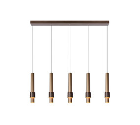 Lucide MARGARY - Hängeleuchte - LED Dimb. - 5x4,2W 2700K - Kaffee Lucide MARGARY - Hängeleuchte - LED Dimb. - 5x4,2W 2700K - Kaffee