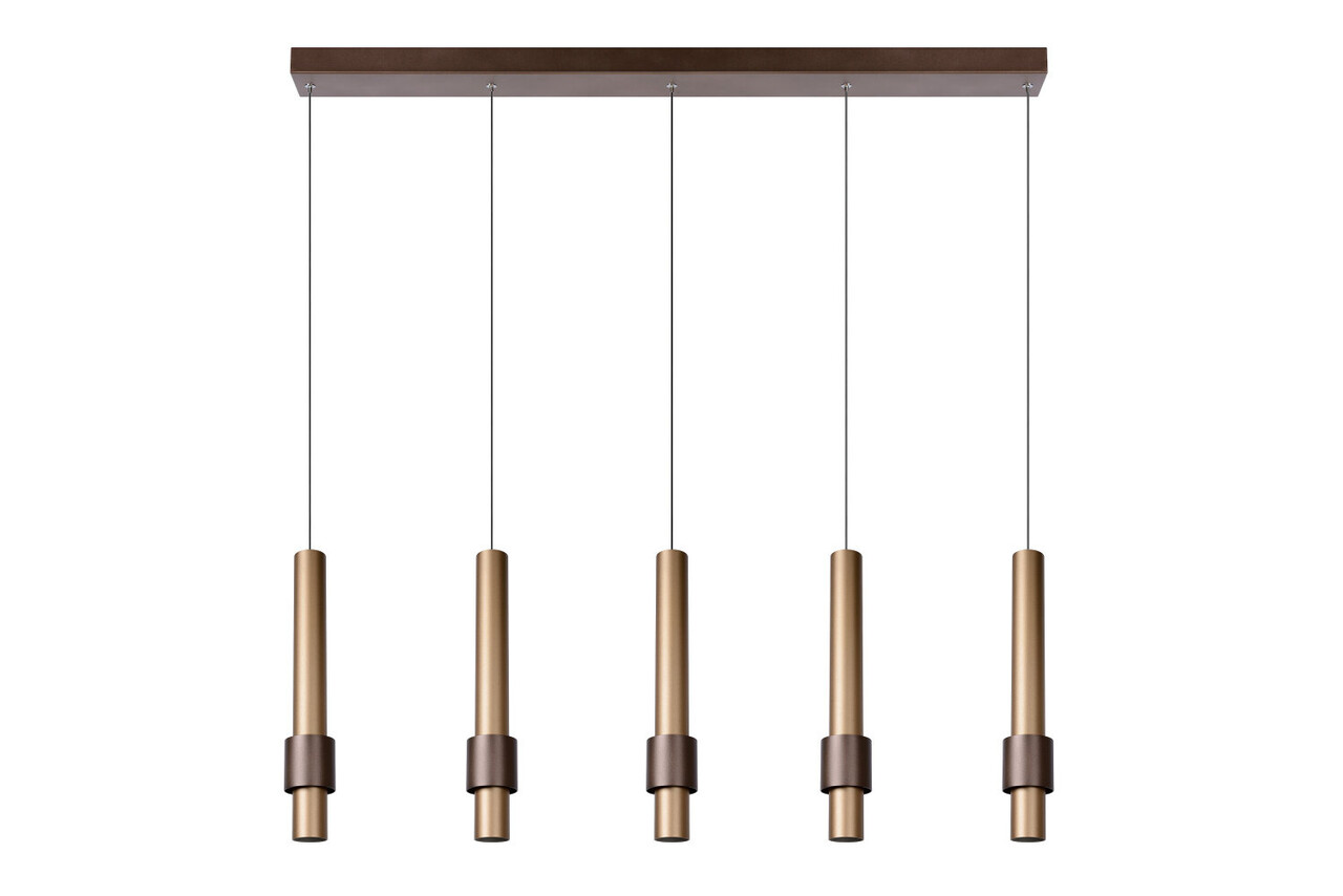 Lucide MARGARY - Hängeleuchte - LED Dimb. - 5x4,2W 2700K - Kaffee Lucide MARGARY - Hängeleuchte - LED Dimb. - 5x4,2W 2700K - Kaffee
