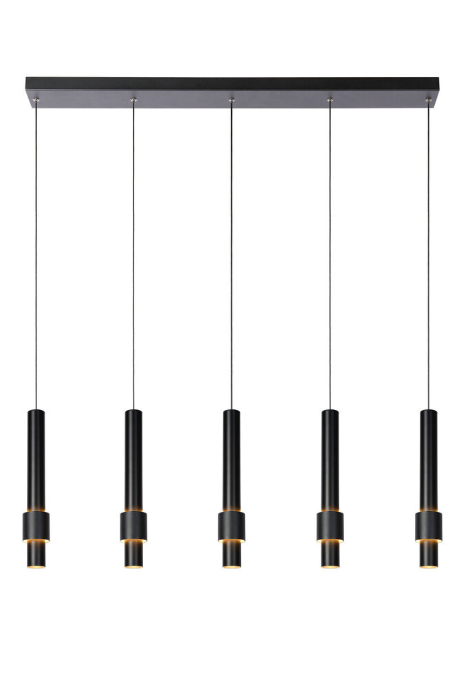 Lucide MARGARY - Hängeleuchte - LED Dimb. - 5x4,2W 2700K - Schwarz Lucide MARGARY - Hängeleuchte - LED Dimb. - 5x4,2W 2700K - Schwarz