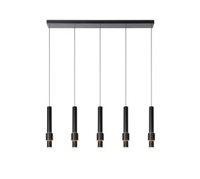 Lucide MARGARY - Hängeleuchte - LED Dimb. - 5x4,2W 2700K - Schwarz Lucide MARGARY - Hängeleuchte - LED Dimb. - 5x4,2W 2700K - Schwarz